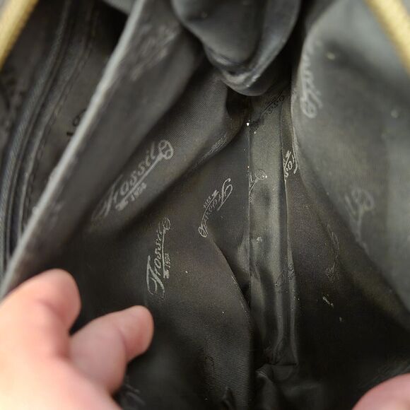 fossil black pebble leather crossbody Small Purse - Picture 7 of 11